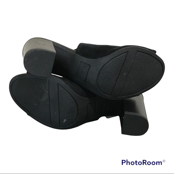 Sam Edelman Ervin Black Suede Open Toe Heeled Shoes - Picture 14 of 15